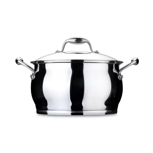 BergHOFF Essentials Zeno 7 qt. Stainless Steel Stock Pot with Glass Lid